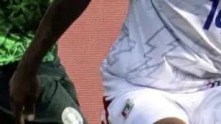 Balboa, de la SD Huesca, durante su participación con Guinea Ecuatorial en la Copa de África.