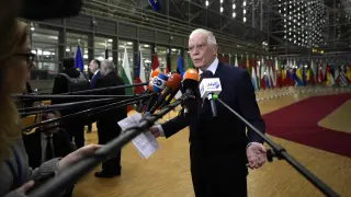El jefe de la diplomacia europea, Josep Borrell, este lunes en Bruselas.