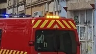 Bomberos de Burgos en un incendio.
