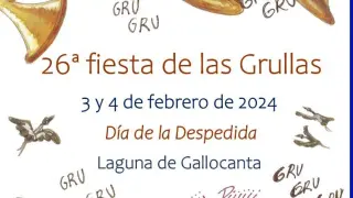 Cartel de la Fiesta de las Grullas.
