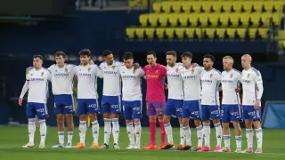 El equipo inicial del Real Zaragoza este sábado en Villarreal ante el filial amarillo.