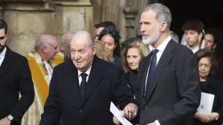 Felipe VI y Juan Carlos I se rencuentran en Windsor dos meses después