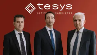 De izq. a dcha.: Iván Ferrándiz, consejero delegado; Antonio Fernández, director de inversiones, y César Sala, presidente de Tesys Activos Financieros EAF SL. fotocracia