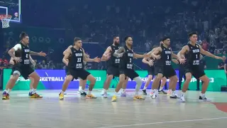 Las selección neozelandesa, en el pasado Mundial, haciendo la 'haka'.