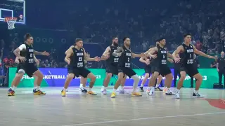 Las selección neozelandesa, en el pasado Mundial, haciendo la 'haka'.