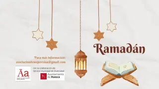 Portada del folleto del ramadán difundido por el Ayuntamiento de Huesca