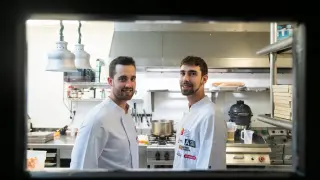 Adrián García y José Alberto Blasco, nuevos ganadores del concurso de cocineros de Aragón.