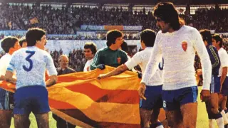 Imagen con la que el Real Zaragoza ha felicitado San Jorge.
