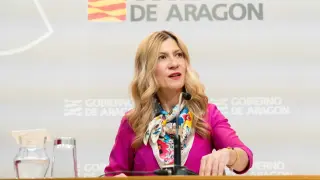 Mar Vaquero, vicepresidenta del Gobierno de Aragón.