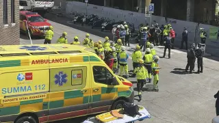 Servicio de Emergencias de Madrid se ha trasladado hasta el edifico.