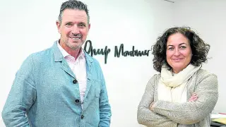Virginia Cardona y Joan Montaner, CEO de Grup Montaner.