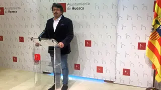 José Luis Rubió, portavoz de Vox en el Ayuntamiento de Huesca.