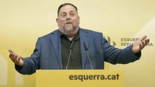 El presidente de ERC, Oriol Junqueras