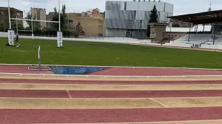 Pista de atletismo de la Universidad de Zaragoza.