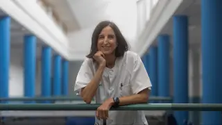 María Pilar Astier-Peña, esta semana en el centro de salud Universitas de Zaragoza en el que trabaja como médica de familia