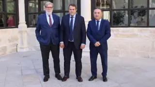 Los presidentes de las organizaciones empresariales de Soria, Cuenca y Teruel.