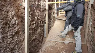 Un equipo de geólogos estudia el riesgo sísmico de la falla de Concud