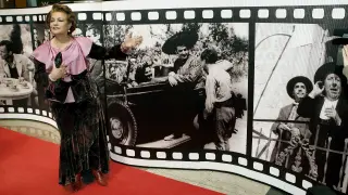 Carmen Sevilla, en la exposición de cine 'Nostalgias en blanco y negro'