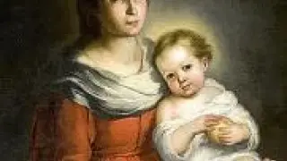 'La Virgen con el niño'.