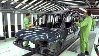 Cadena de montaje del primer Opel Combo en Figueruelas