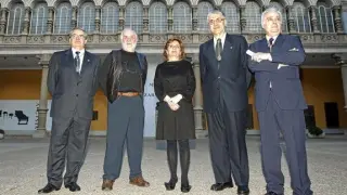 Fernando Alvira, Eugenio Monesma, María Victoria Broto, Domingo Buesa y Javier Sauras.