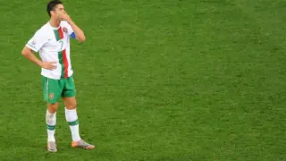Cristiano Ronaldo, en el partido contra España