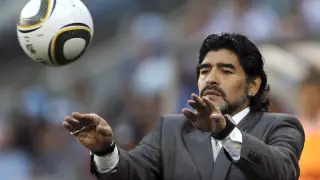 Maradona, en su etapa como seleccionador de Argenitna