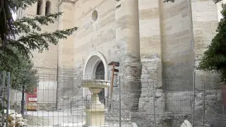 Las obras de rehabilitación eliminan las humedades de la iglesia de Leciñena