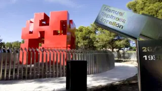 Detalle del monumento de Torrero