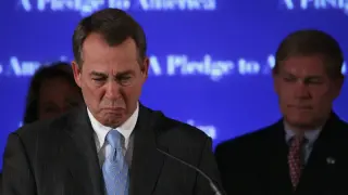 Boehner rompe a llorar en su discurso de victoria electoral