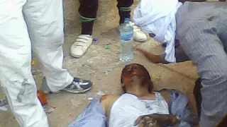 Imagen de un herido tras los disturbios del lunes en la capital saharaui