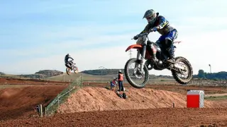 Prueba del Campeonato de Aragón de Motocross disputada en el completo de Motorland en Alcañiz la pasada campaña.