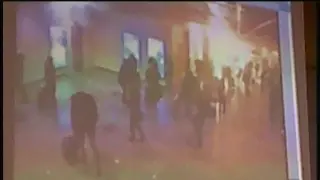 Imagen obtenida del canal de televisión ruso NTV que muestra el momento de la explosión