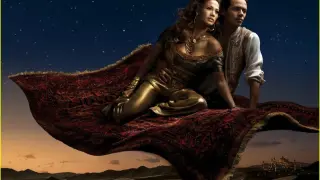 Jennifer López y Marc Anthony vuelan sobre la alfombra mágica como Yasmín y Aladdín
