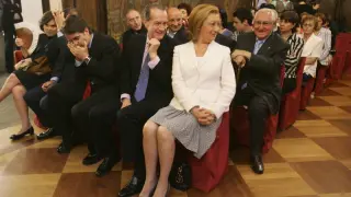 Rudi durante el acto de investidura de Ana Alós como alcaldesa de Huesca