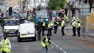 La huella de los disturbios es visible en varias calles de Londres