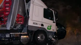 Imagen del accidente en Peñalba