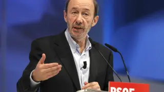 El candidato del PSOE para las elecciones del 20N, Alfredo Pérez Rubalcaba
