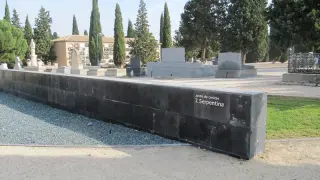 Nuevo jardín de cenizas en el cementerio de Torrero