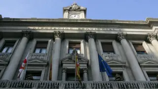 Sede de la DPZ, en la plaza de España de Zaragoza