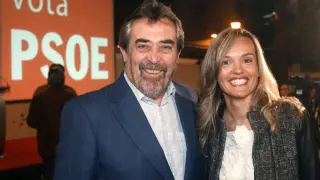 Juan Alberto Belloch y Pilar Alegría en Zaragoza
