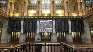 Imagen del interior del Palacio de la Bolsa de Madrid