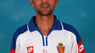Juanele, en su etapa como jugador del Real Zaragoza