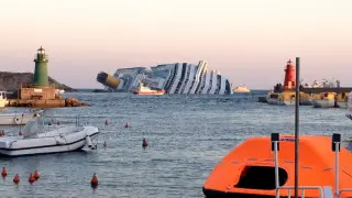 Naufragio de un crucero en Italia