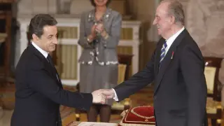 Imposición del Toisón de Oro a Nicolás Sarkozy