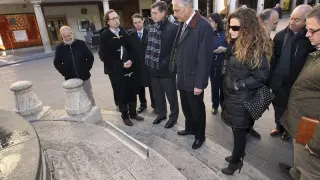 Visita de representantes políticos a la Plaza del Torico