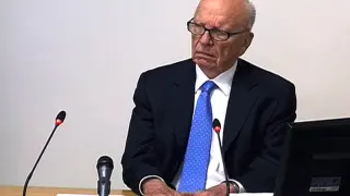 Rupert Murdoch en su comparecencia en el juzgado