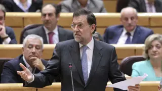 Rajoy en el pleno del Senado de este martes