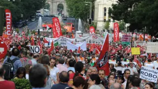 Miles de personas se manifestaron en Madrid
