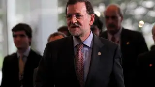 El presidente del Gobierno español, Mariano Rajoy, a su llegada a la apertura de la Conferencia de la ONU de Desarrollo Sostenible RIO+20,